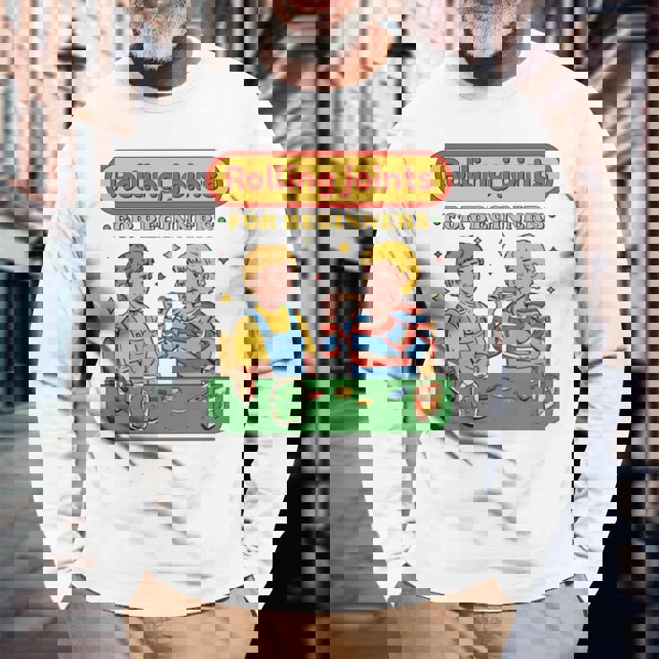 初心者向けツイストジョイント 大麻マリファナ 長袖tシャツ 長袖Tシャツ 高齢者への贈り物