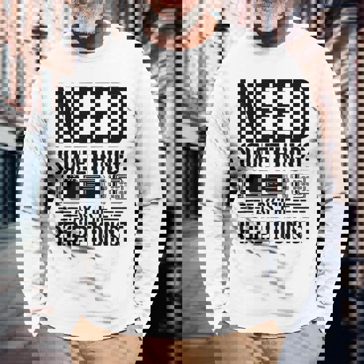 受付係の受付秘書に聞いて欲しいもの 長袖Tシャツ 高齢者への贈り物