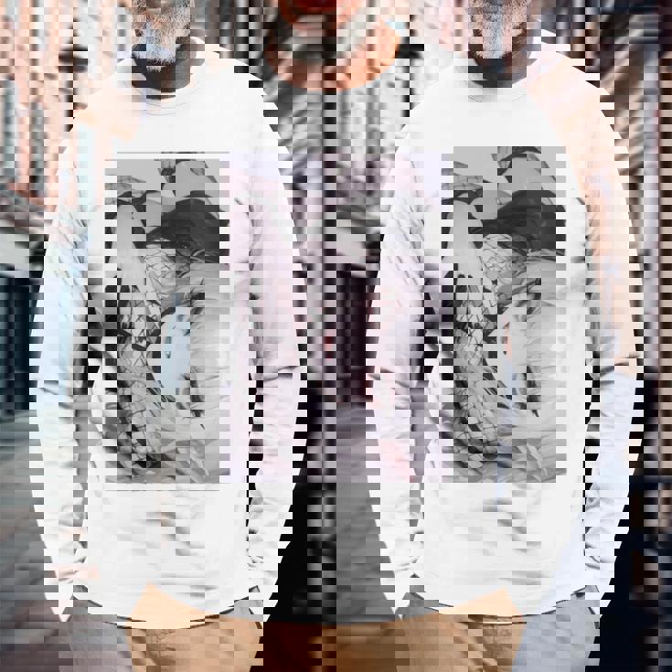 吸血鬼 アニメ ワイフ 長袖tシャツ 長袖Tシャツ 高齢者への贈り物