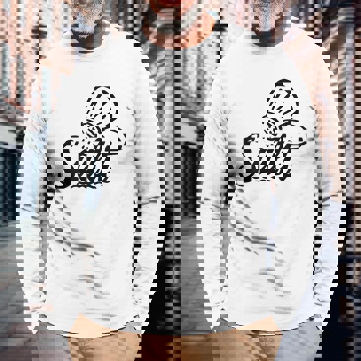 塩 長袖Tシャツ 高齢者への贈り物