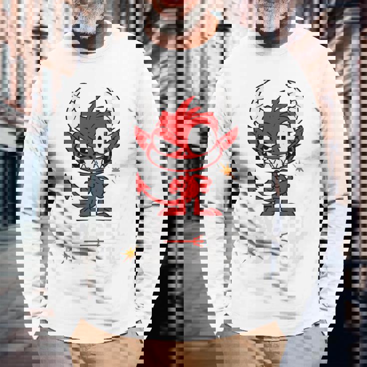 小さな悪魔 いたずらな小悪魔 長袖tシャツ 長袖Tシャツ 高齢者への贈り物
