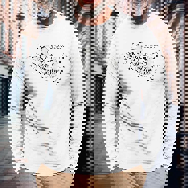 小鳥の歌声 長袖Tシャツ 高齢者への贈り物