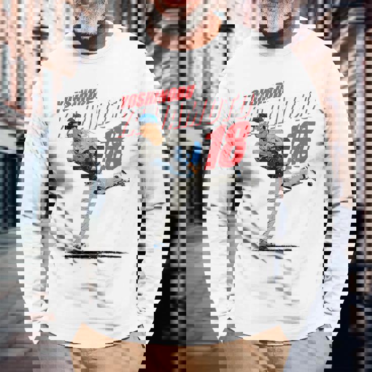 山本由伸mlb野球選手 長袖Tシャツ 高齢者への贈り物