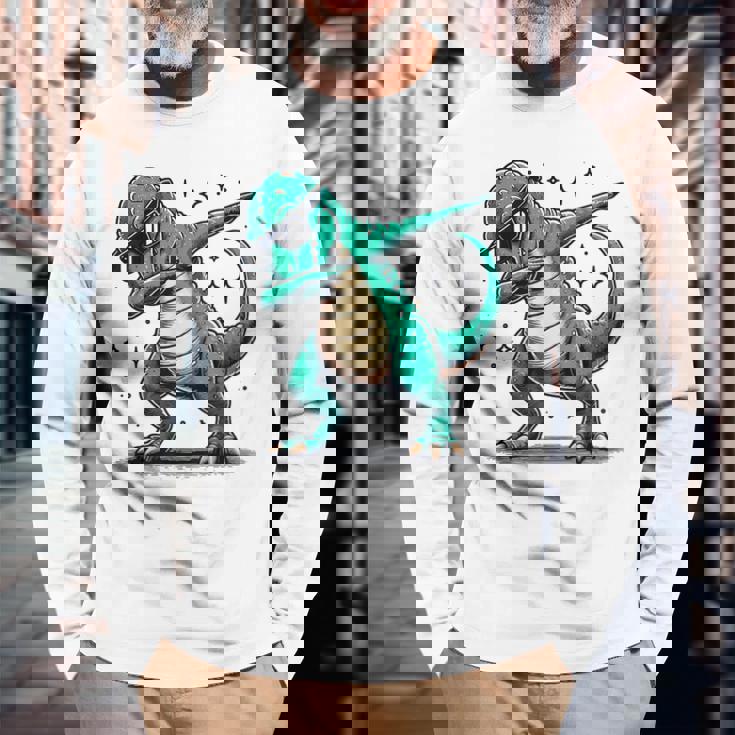 恐竜 ダビングサングラス ダブダンス 長袖Tシャツ 高齢者への贈り物