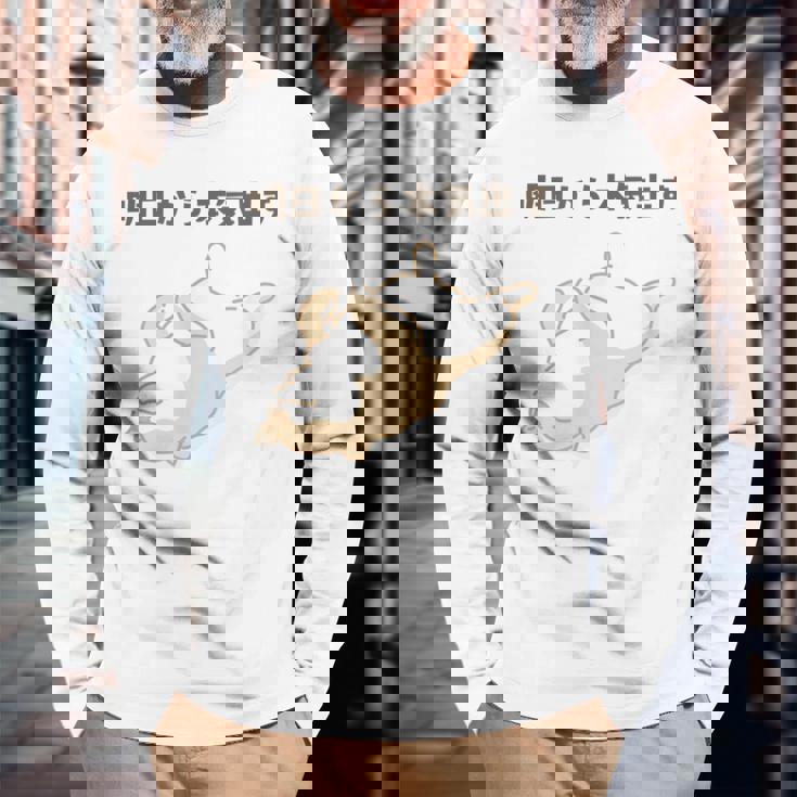 明日から本気出す 犬 柴犬 犬好き かわいい おもしろ 面白い 長袖Tシャツ 高齢者への贈り物