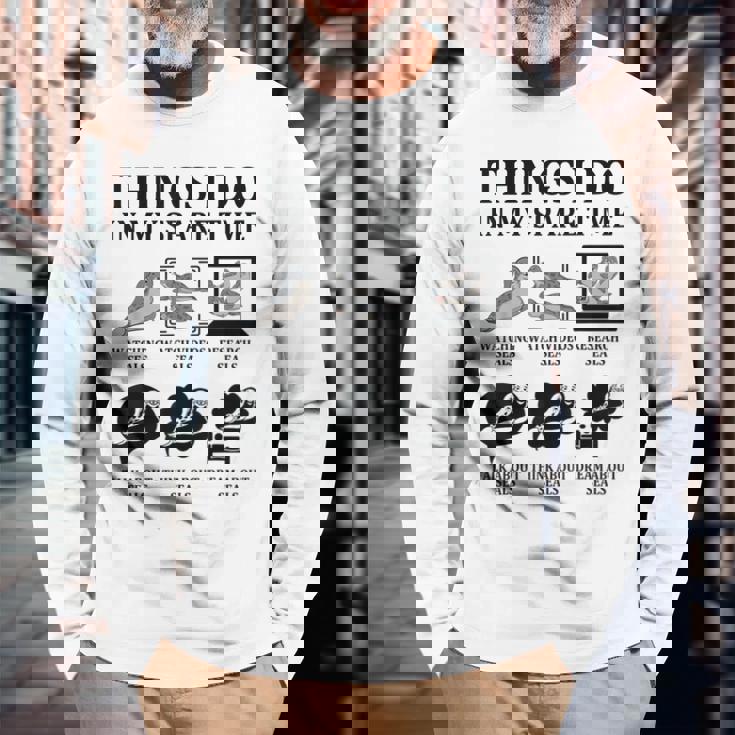 暇つぶし アザラシ 海 シーライフ かわいい 海 動物好き 長袖Tシャツ 高齢者への贈り物