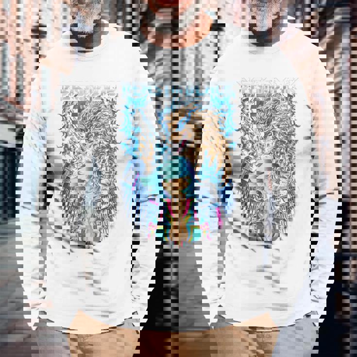 月光ランデブー 長袖tシャツ 長袖Tシャツ 高齢者への贈り物