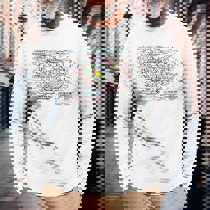 東京地下鉄地図 地図 東京地下鉄 長袖Tシャツ 高齢者への贈り物