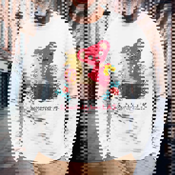 森のぬいぐるみラズ ラズとチッチ 長袖Tシャツ 高齢者への贈り物