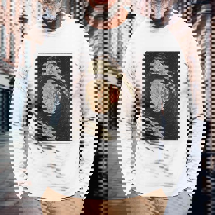 死んだ母 エゴン・シーレ作 1910 長袖tシャツ 長袖Tシャツ 高齢者への贈り物