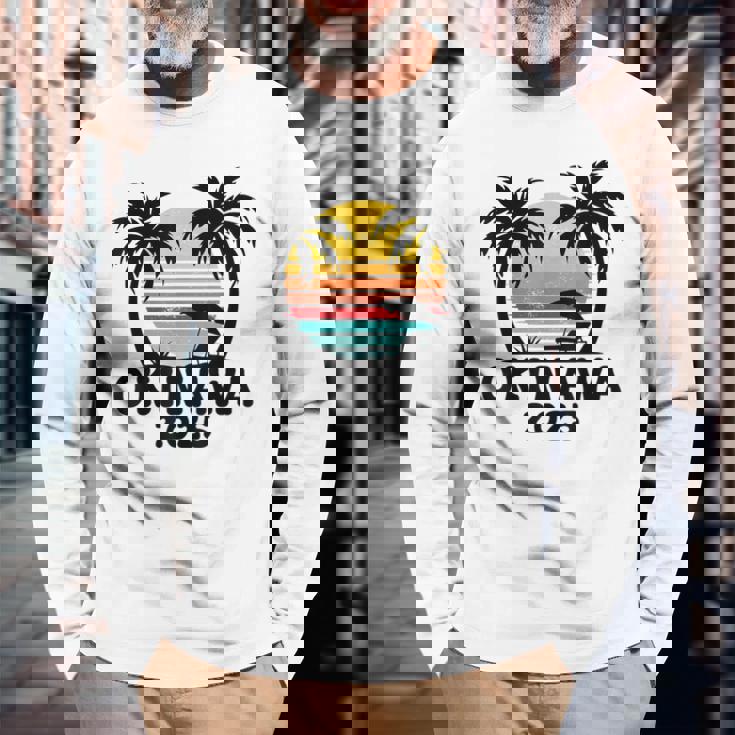 沖縄 2025 家族旅行 友達 団体行楽 マッチング 長袖Tシャツ 高齢者への贈り物