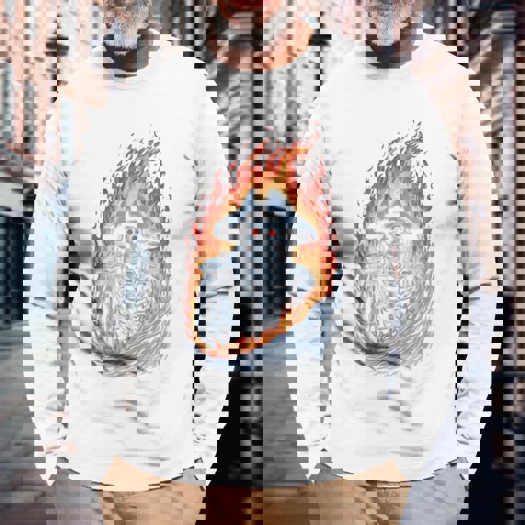 海賊スケルトン スカルとクロスボーン ジョリーロジャー グラフィック 長袖tシャツ 長袖Tシャツ 高齢者への贈り物