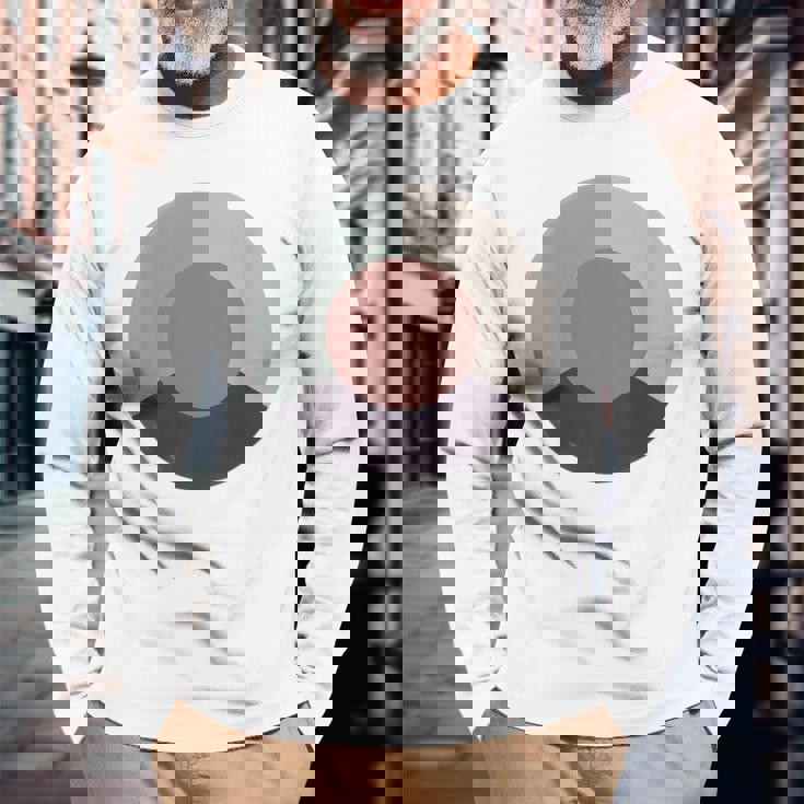 淫夢バッジ バックプリント 長袖Tシャツ 高齢者への贈り物