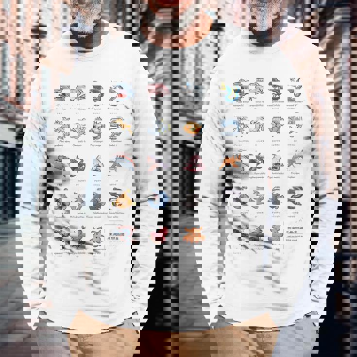 深海魚図鑑 長袖Tシャツ 高齢者への贈り物