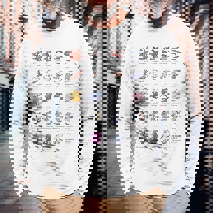 深海魚図鑑2 長袖Tシャツ 高齢者への贈り物