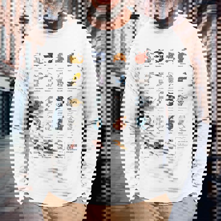 深海魚図鑑3 長袖Tシャツ 高齢者への贈り物