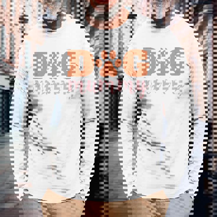 犬 ミイラ 犬 プードル シェパード ピットブル 長袖Tシャツ 高齢者への贈り物