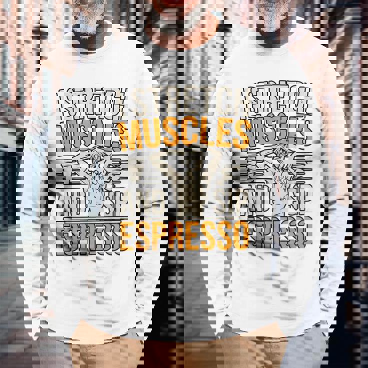 理学療法士 カフェイン 理学療法 コーヒードリンク 長袖Tシャツ 高齢者への贈り物