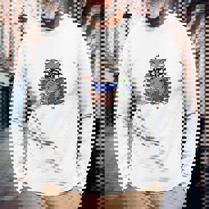 私の週末はすべて予約済みです。本を読むアパレル。 長袖tシャツ 長袖Tシャツ 高齢者への贈り物