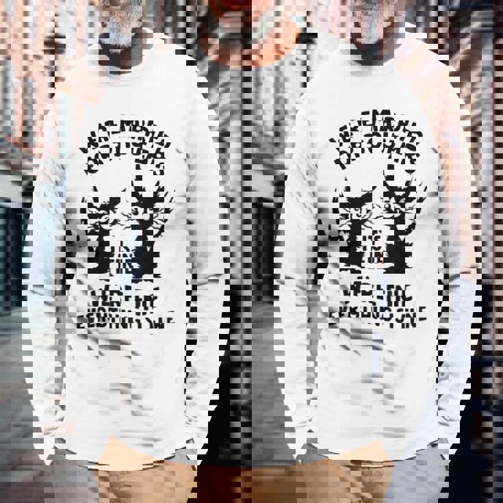 結婚30周年記念日 結婚30年 立派な猫 面白い 長袖Tシャツ 高齢者への贈り物