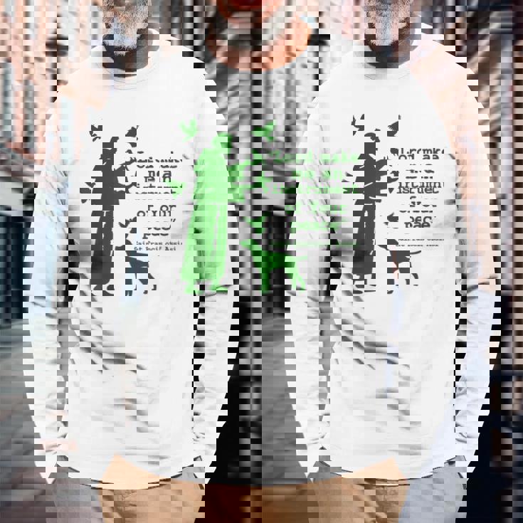 聖フランシスコ 長袖Tシャツ 高齢者への贈り物