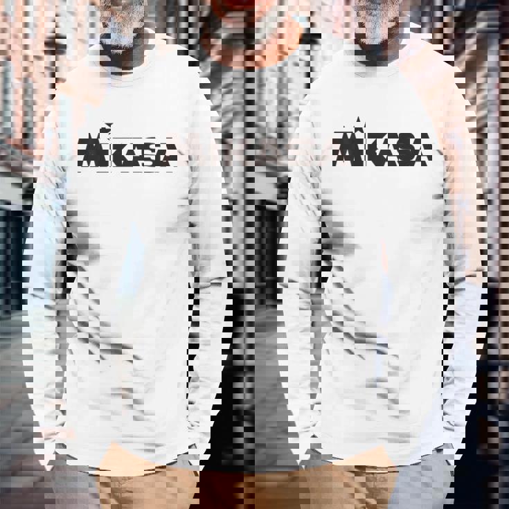 背面ロゴbkプリント バレーボール 長袖Tシャツ 高齢者への贈り物