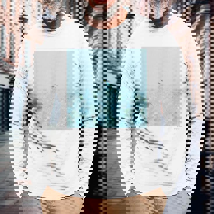 詩とメルヘン 葉祥明 おなかの赤ちゃんとお話ししようよ 長袖Tシャツ 高齢者への贈り物