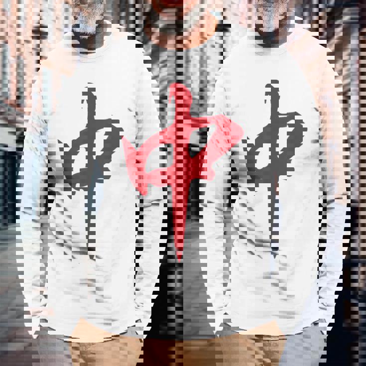 赤麻雀龍 紅中 タイル 麻雀タイム 長袖Tシャツ 高齢者への贈り物