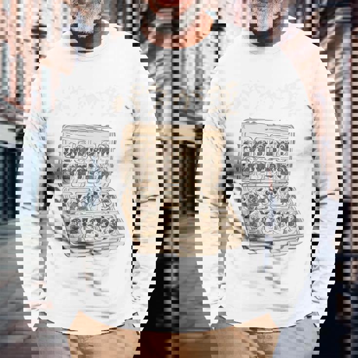 面白いtシャツ パグ 犬 お薬 イヌ わんこ メンズ 犬好き グッズ かわいい おもしろ 面白い 服 ネタ 長袖tシャツ 長袖Tシャツ 高齢者への贈り物