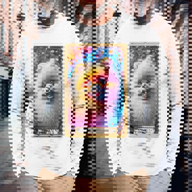 面白いtシャツ ポメラニアン イヌ わんこ メンズ 犬好き グッズ かわいい おもしろ 面白い 服 ネタ 犬 長袖tシャツ 長袖Tシャツ 高齢者への贈り物