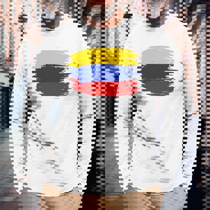 面白いコロンビアのスラングjerga Colombiana Chimba 長袖tシャツ 長袖Tシャツ 高齢者への贈り物