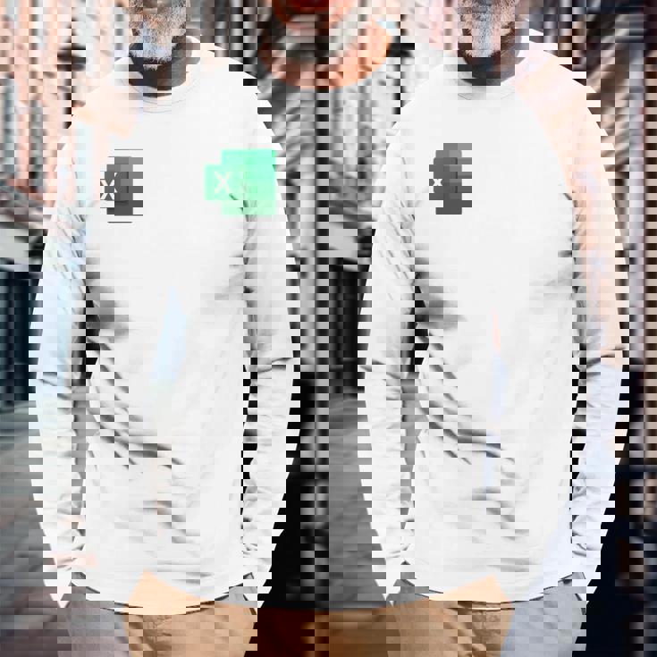 面白いスプレッドシート、フリーク、会計士 長袖tシャツ 長袖Tシャツ 高齢者への贈り物