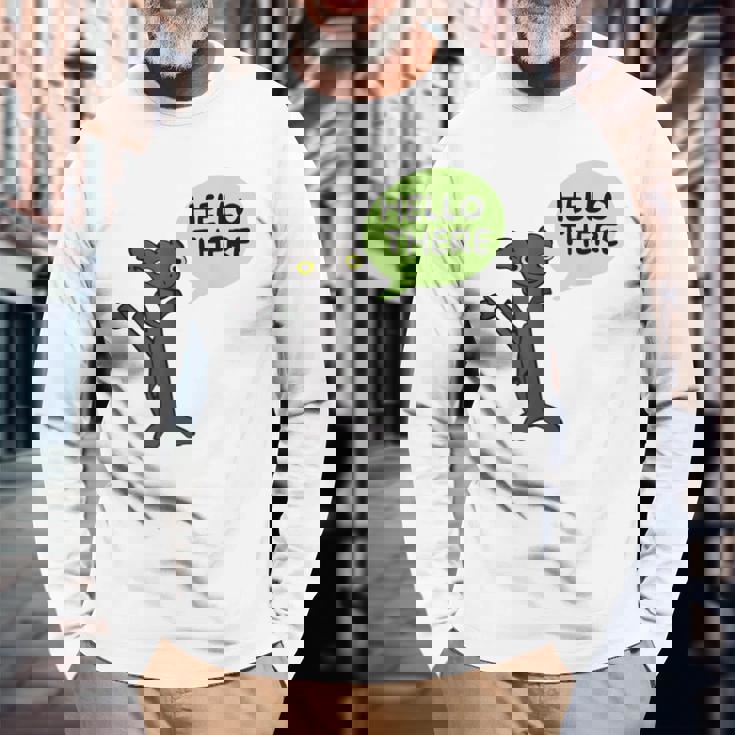 面白いドラゴンダンス ダンシングドラゴンのミーム 長袖Tシャツ 高齢者への贈り物