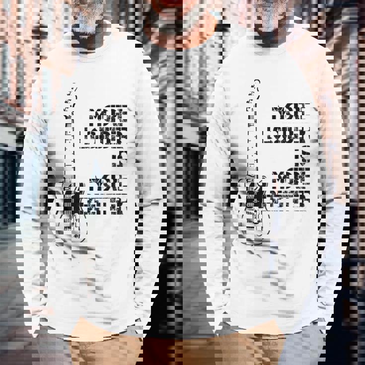 音量が大きいほど良い 長袖Tシャツ 高齢者への贈り物