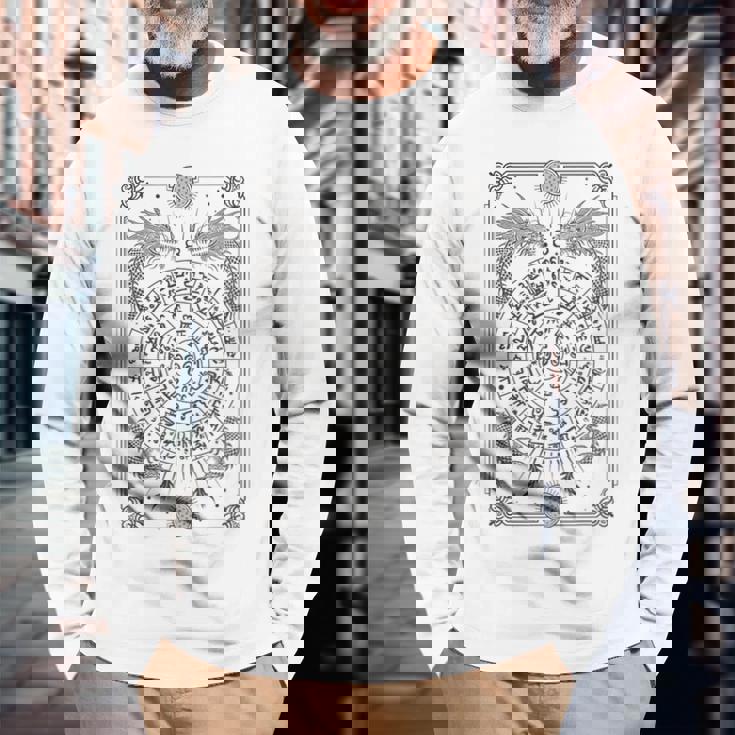 龍体文字フトマニ図 タロット 幸運 長袖Tシャツ 高齢者への贈り物