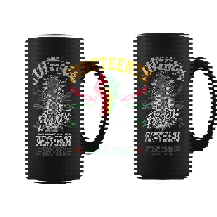 1865年以来、すべてのチェーンを破る 女性 男性 Junenth Freedom コーヒーマグ