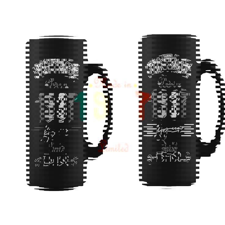 1937年8月生まれ ヴィンテージハッピーバースデー 87歳 コーヒーマグ