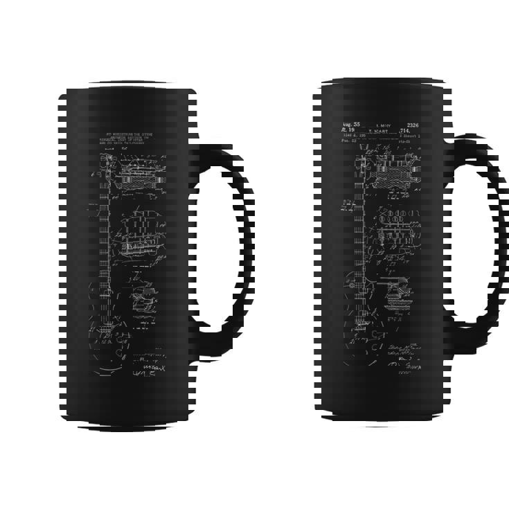 1955 ヴィンテージ エレキギター 特許プリントアート コーヒーマグ