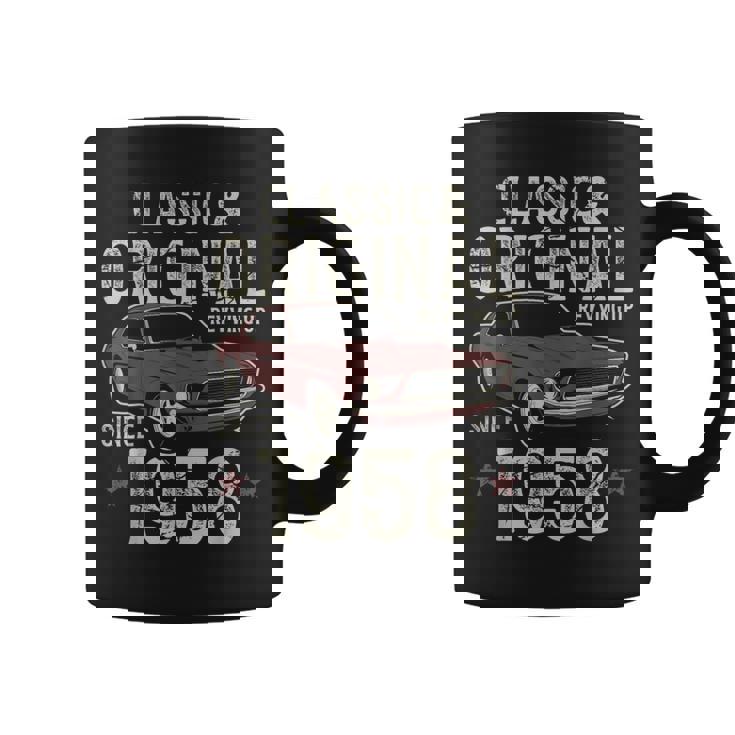 1958年生まれ クラシックカー 67歳の誕生日 コーヒーマグ