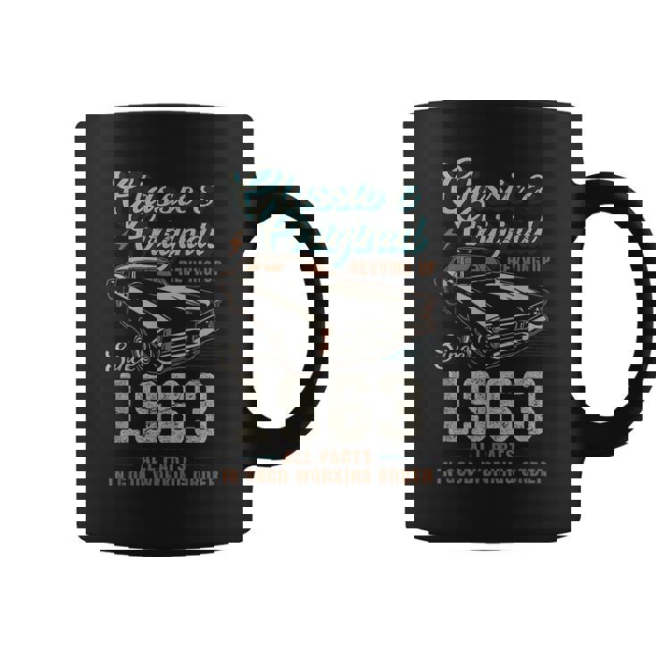 1963年生まれ ヴィンテージカー 62歳の誕生日 コーヒーマグ