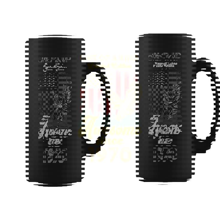 1970年、アメリカ国旗、イーグル、55歳の誕生日、愛国的 コーヒーマグ