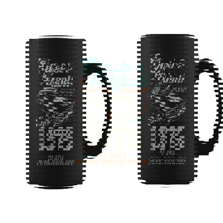 1975年生まれ ヴィンテージカー 50歳の誕生日 コーヒーマグ