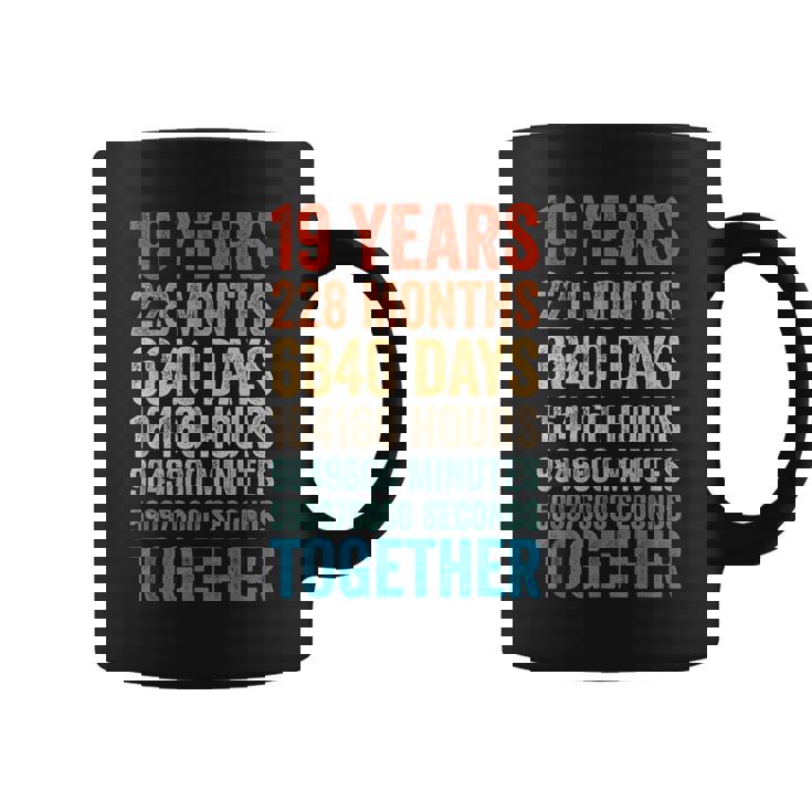 19年目の記念日 彼 彼女 カップル 19回目の結婚 コーヒーマグ