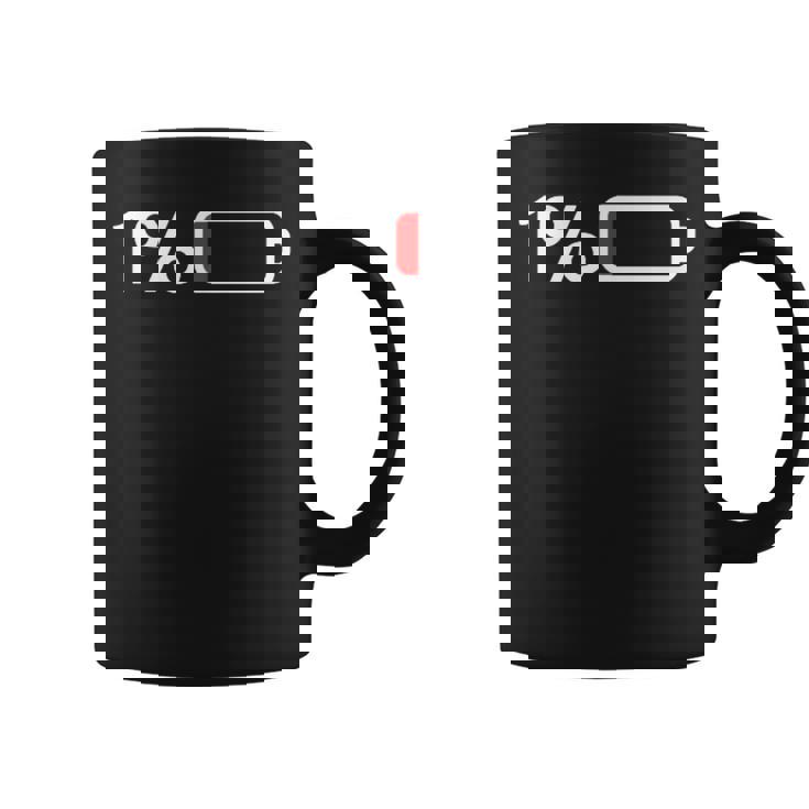 1バッテリー – 1バッテリー I 面白い 低エネルギーパーセント コーヒーマグ