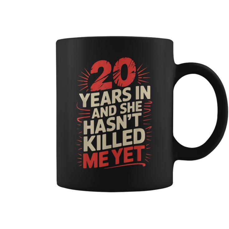 20 Ans Mariés Pour Hommes Drôle 10E Anniversaire De Mariage Tasse