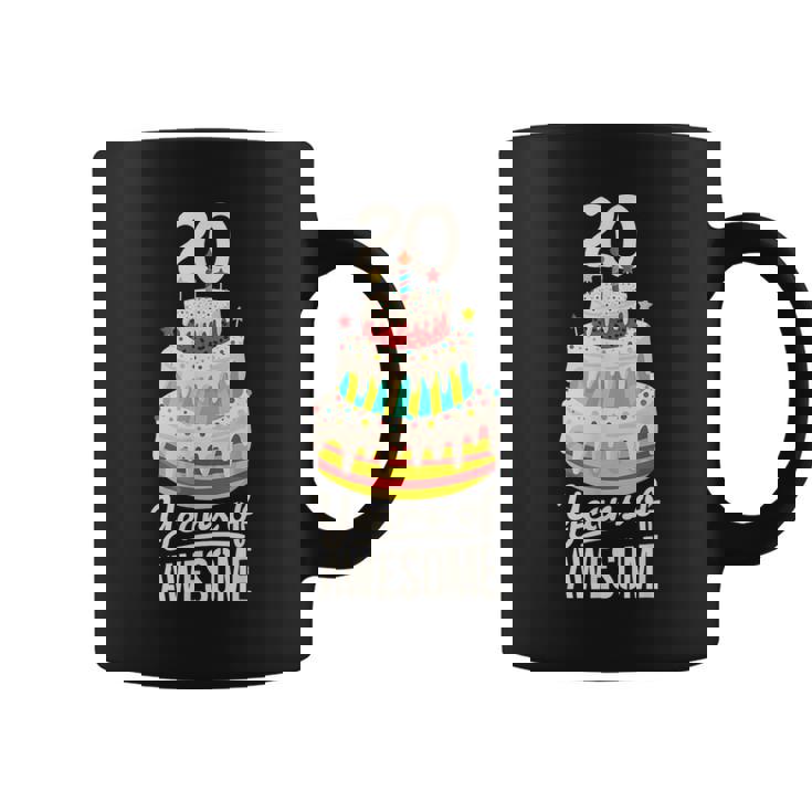 20 Years Of Awesome 20歳の誕生日ケーキ 大人用 コーヒーマグ