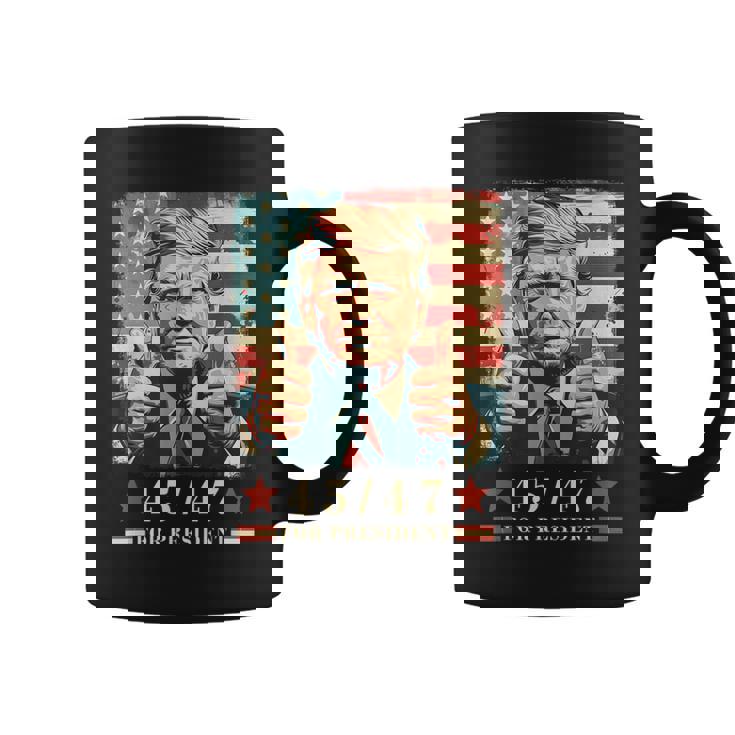 2024年大統領向けトランプ4547 コーヒーマグ