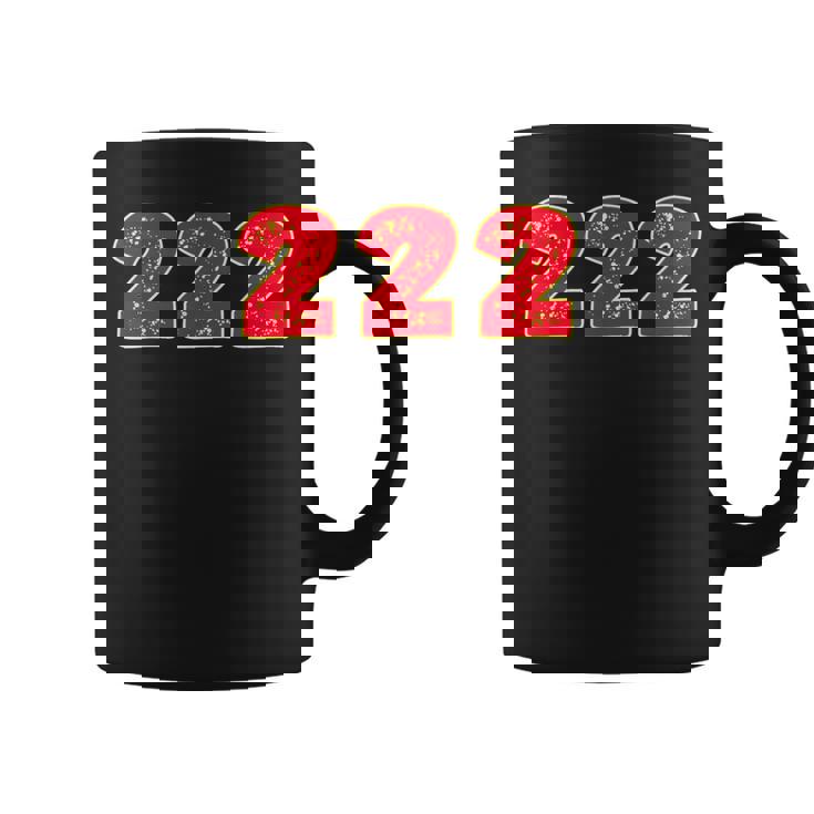 222 エンジェルナンバー Right Place Right Time コーヒーマグ