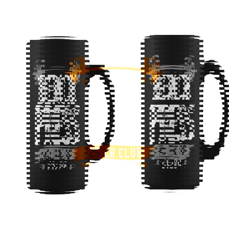 225ポンド ベンチプレス クラブ ベンチプレス ジム ワークアウト コーヒーマグ