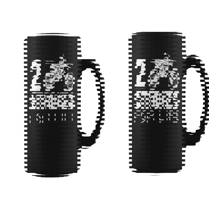 2ストロークフォーライフ モトクロス ダートバイク コーヒーマグ